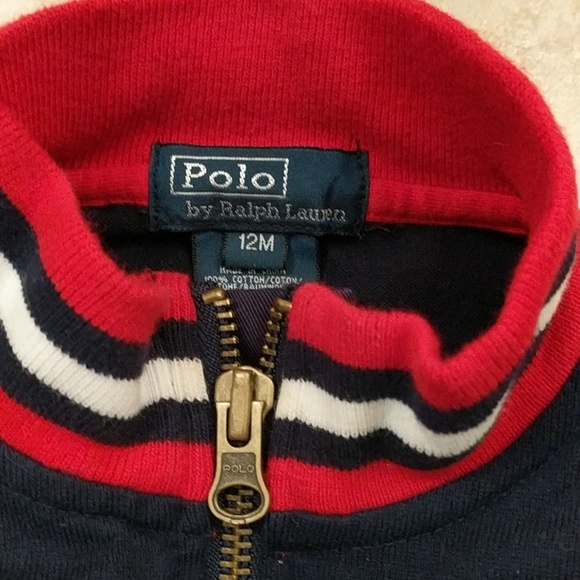 🎉 Host Pick 🎉 Classic Polo baby jacket in navy and red w/pants - Picture 3 of 6